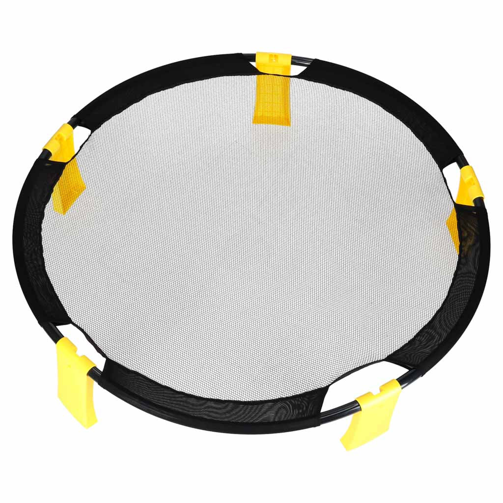 Komandu veiklības spēle „Roundnet“ – spēles komplekts: apaļs tīkls, 2 bumbiņas | EcoToys
