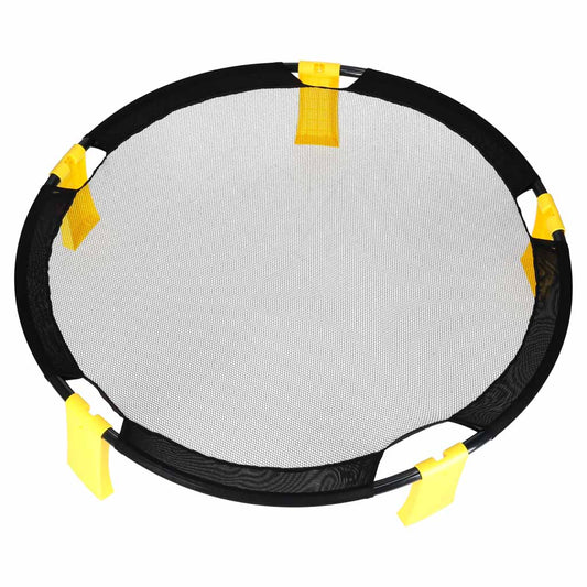 Komandu veiklības spēle „Roundnet“ – spēles komplekts: apaļs tīkls, 2 bumbiņas | EcoToys