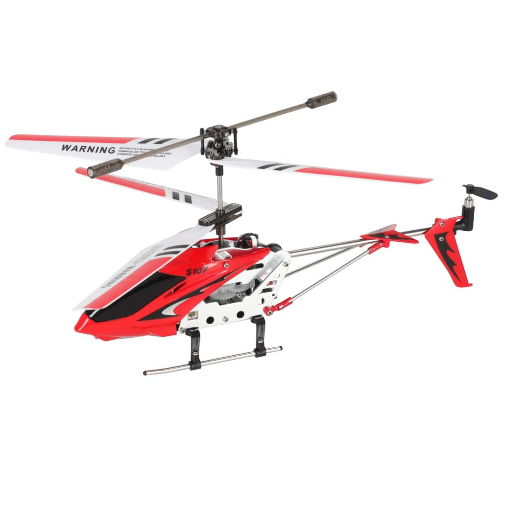 Tālvadības helikopters Syma S107G Metal ar žiroskopu, sarkans | EcoToys