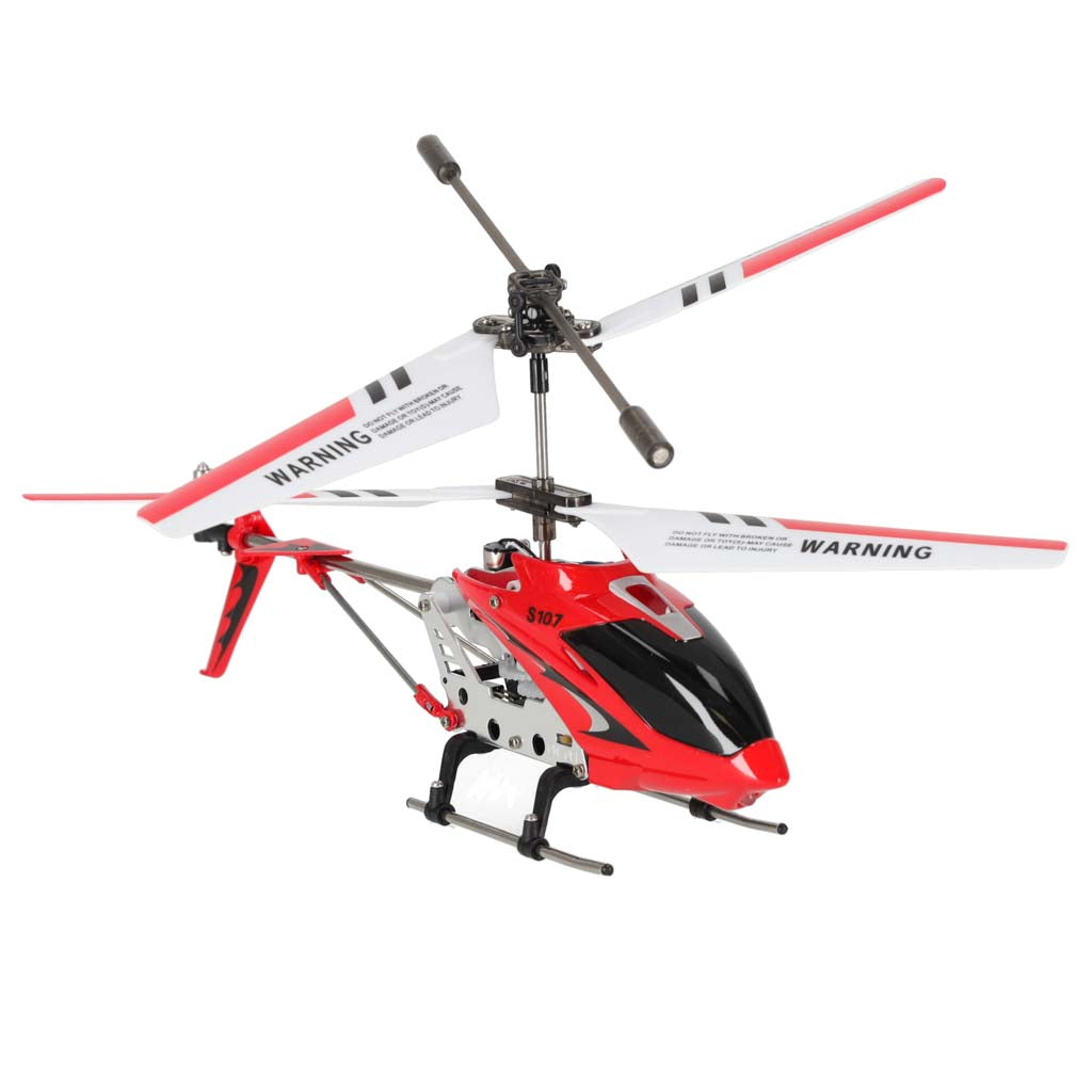 Tālvadības helikopters Syma S107G Metal ar žiroskopu, sarkans | EcoToys