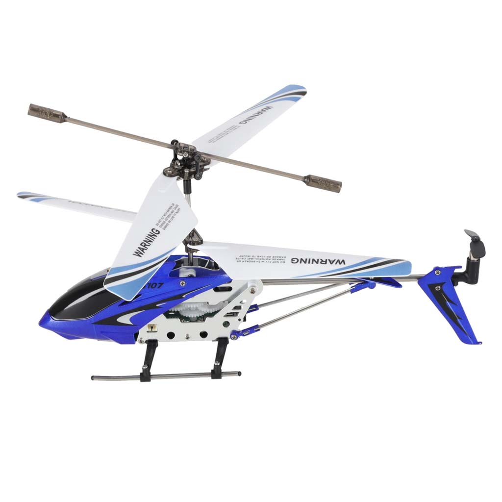 Tālvadības helikopters Syma S107G Metal ar žiroskopu, zils | EcoToys