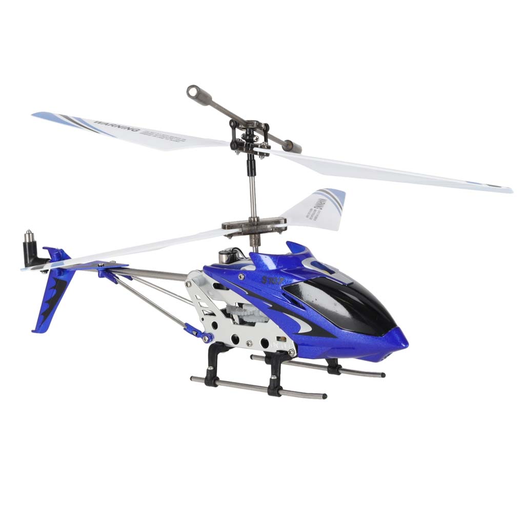 Tālvadības helikopters Syma S107G Metal ar žiroskopu, zils | EcoToys