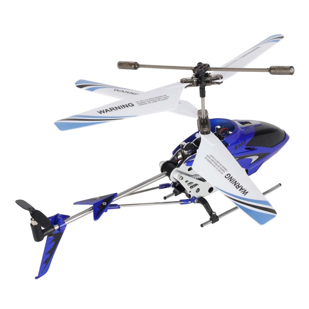 Tālvadības helikopters Syma S107G Metal ar žiroskopu, zils | EcoToys