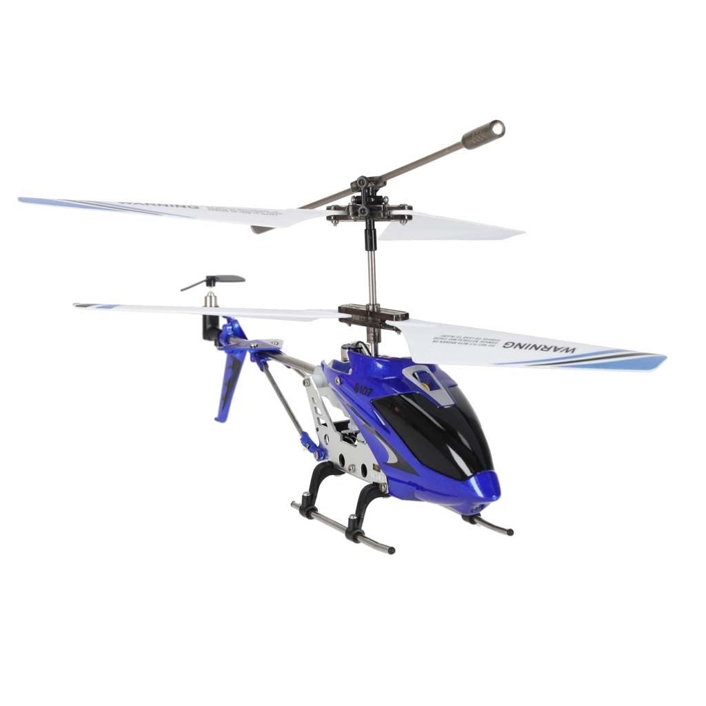 Tālvadības helikopters Syma S107G Metal ar žiroskopu, zils | EcoToys