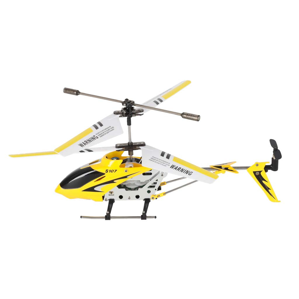 Tālvadības helikopters Syma S107G Metal ar žiroskopu, dzeltens | EcoToys