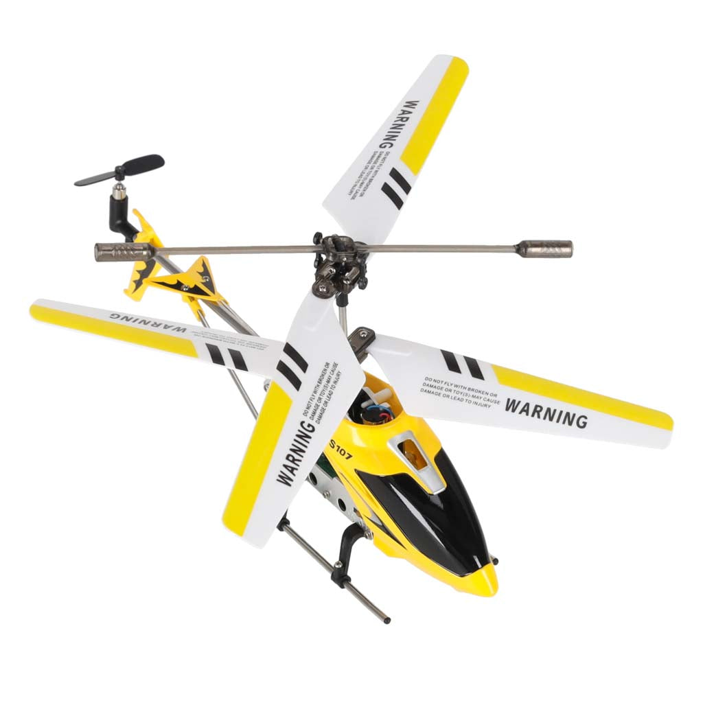 Tālvadības helikopters Syma S107G Metal ar žiroskopu, dzeltens | EcoToys