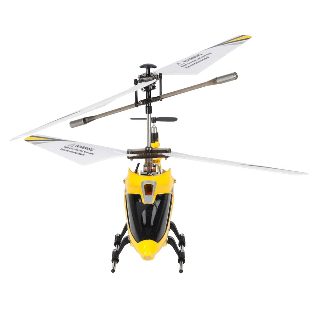 Tālvadības helikopters Syma S107H ar LED, 2,4 GHz, dzeltens | EcoToys