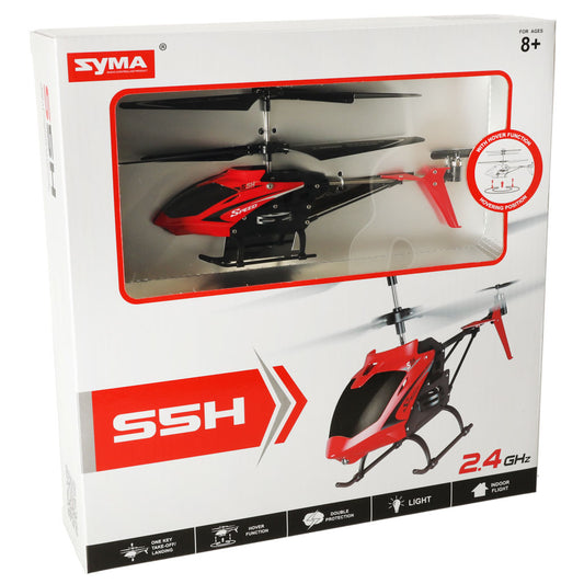 SYMA S5H 2.4GHz RTF RC helikopters sarkans | EcoToys