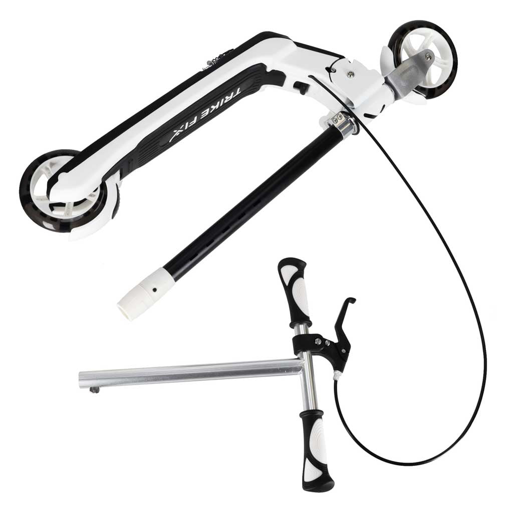 Bērnu skrejritenis TRIKE FIX ar LED, salokāms, melns | EcoToys