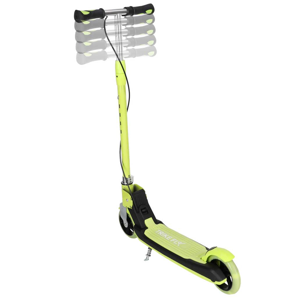Bērnu skrejritenis TRIKE FIX ar LED, salokāms, neona zaļš | EcoToys
