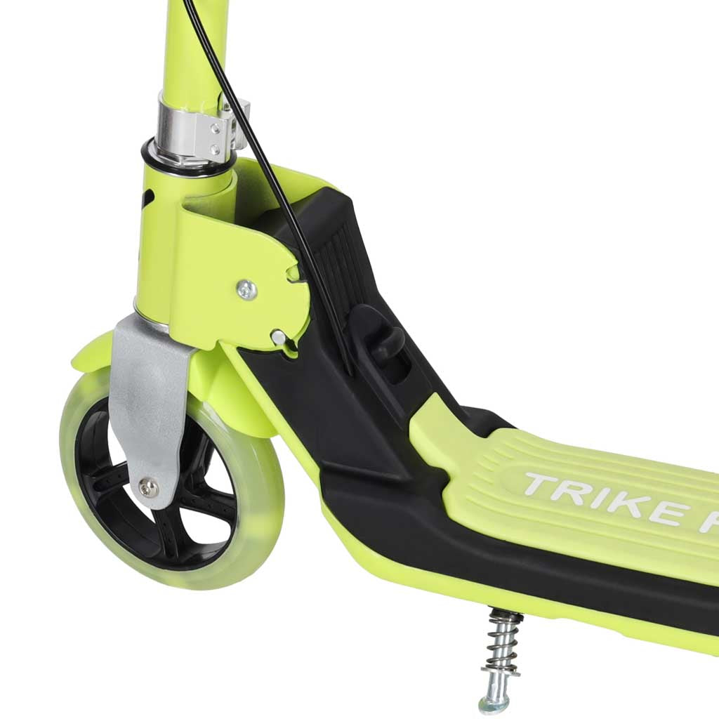 Bērnu skrejritenis TRIKE FIX ar LED, salokāms, neona zaļš | EcoToys