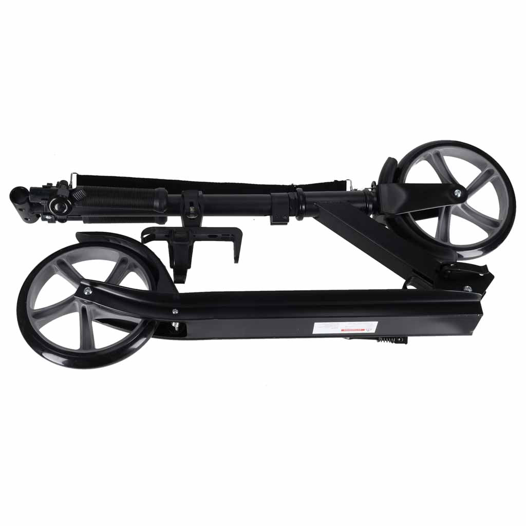 Trike Fix salokāms pilsētas skrejritenis ar 200 mm riteņiem, melns un pelēks | EcoToys