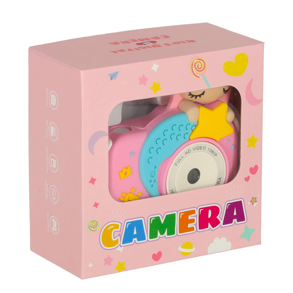 Bērnu digitālā fotokamera Rozā Nāriņa