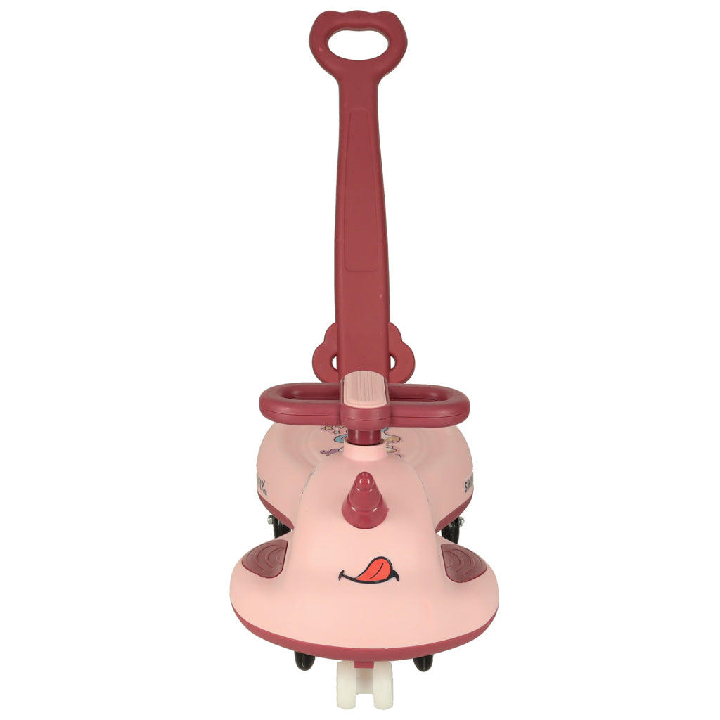 LED Swing FIX S1 gravitācijas skrejritenis ar rokturi rozā krāsā līdz 65 kg | EcoToys
