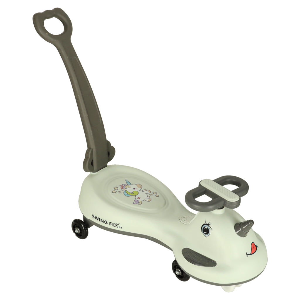 LED Swing FIX S1 gravitācijas skrejritenis ar rokturi pelēks max 65kg | EcoToys