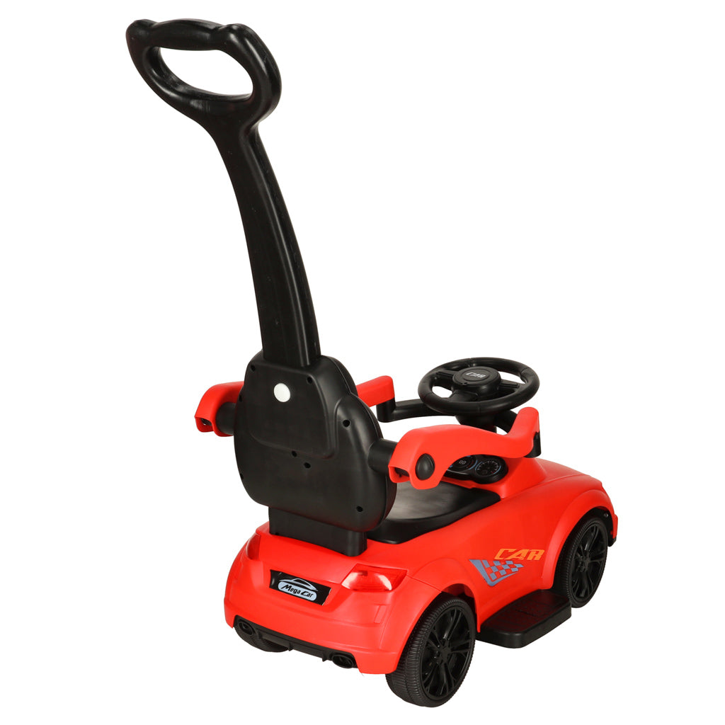 3-in-1 auto ratiņi ar skaņu, gaismām, sarkanā krāsā | EcoToys