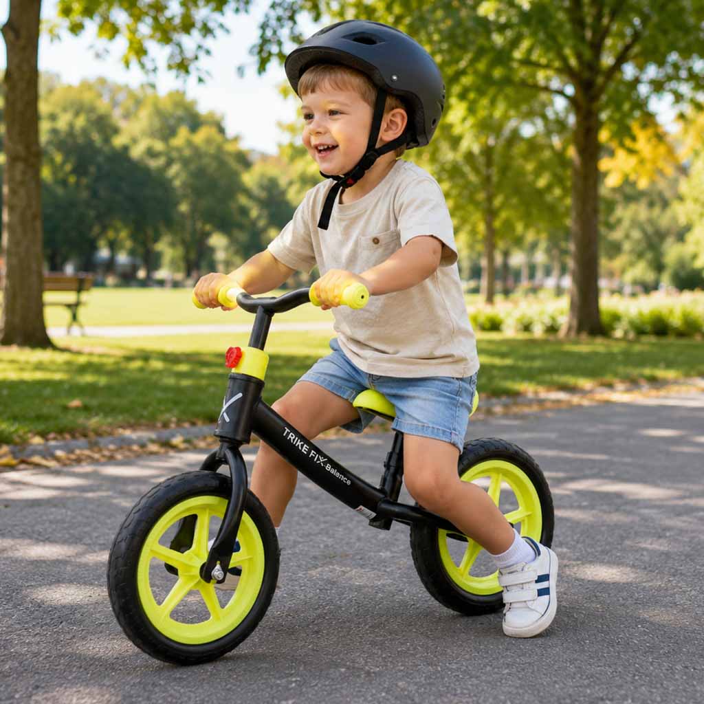 Trike Fix Balance skriešanas velosipēds, melns | EcoToys