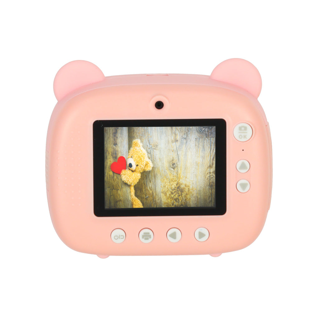 Bērnu momentkameras lācītis rozā krāsā | EcoToys