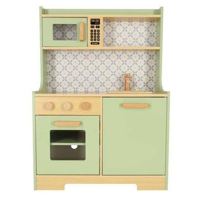 MDF wooden kitchen for children mint 65cm