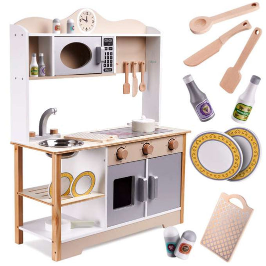 Koka bērnu virtuve PIEMĀJA | EcoToys