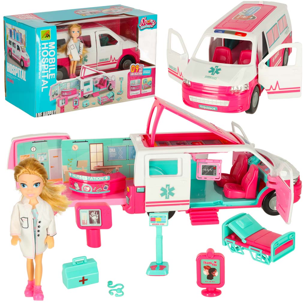 Ātrās palīdzības mobilās slimnīcas leļļu piederumi | EcoToys