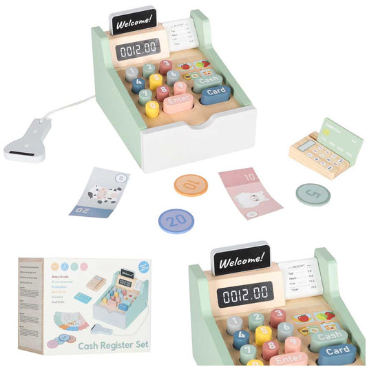 Koka kases aparāts bērniem ar termināli un skeneri | EcoToys