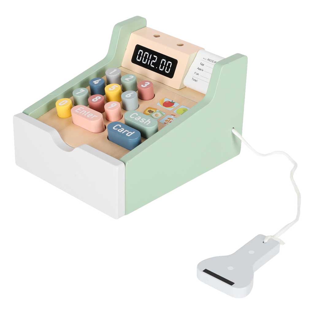 Koka kases aparāts bērniem ar termināli un skeneri | EcoToys