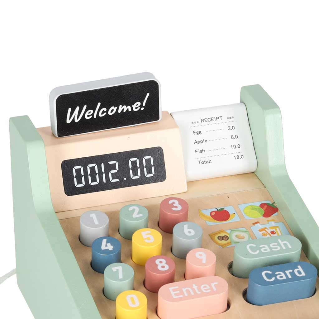 Koka kases aparāts bērniem ar termināli un skeneri | EcoToys