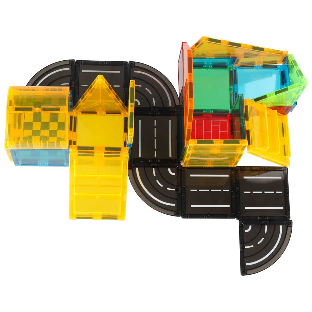 3D būvniecības magnētiskie ķieģeļi 50 elementi | EcoToys
