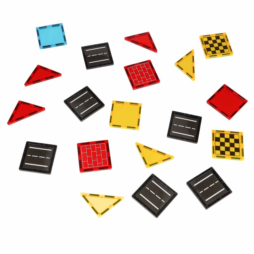 3D magnētiskie konstrukcijas klucīši, 90 elementu komplekts | EcoToys
