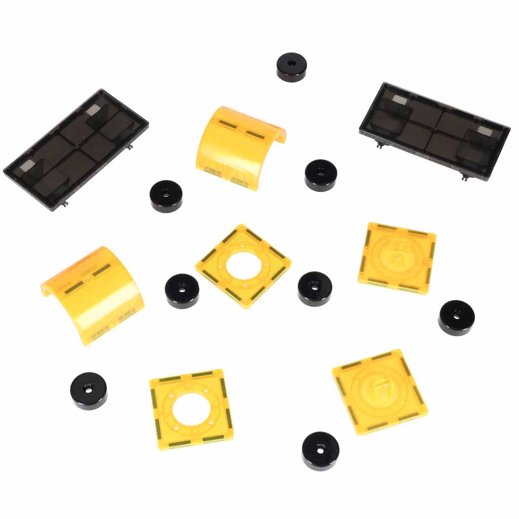 3D magnētiskie konstrukcijas klucīši, 90 elementu komplekts | EcoToys