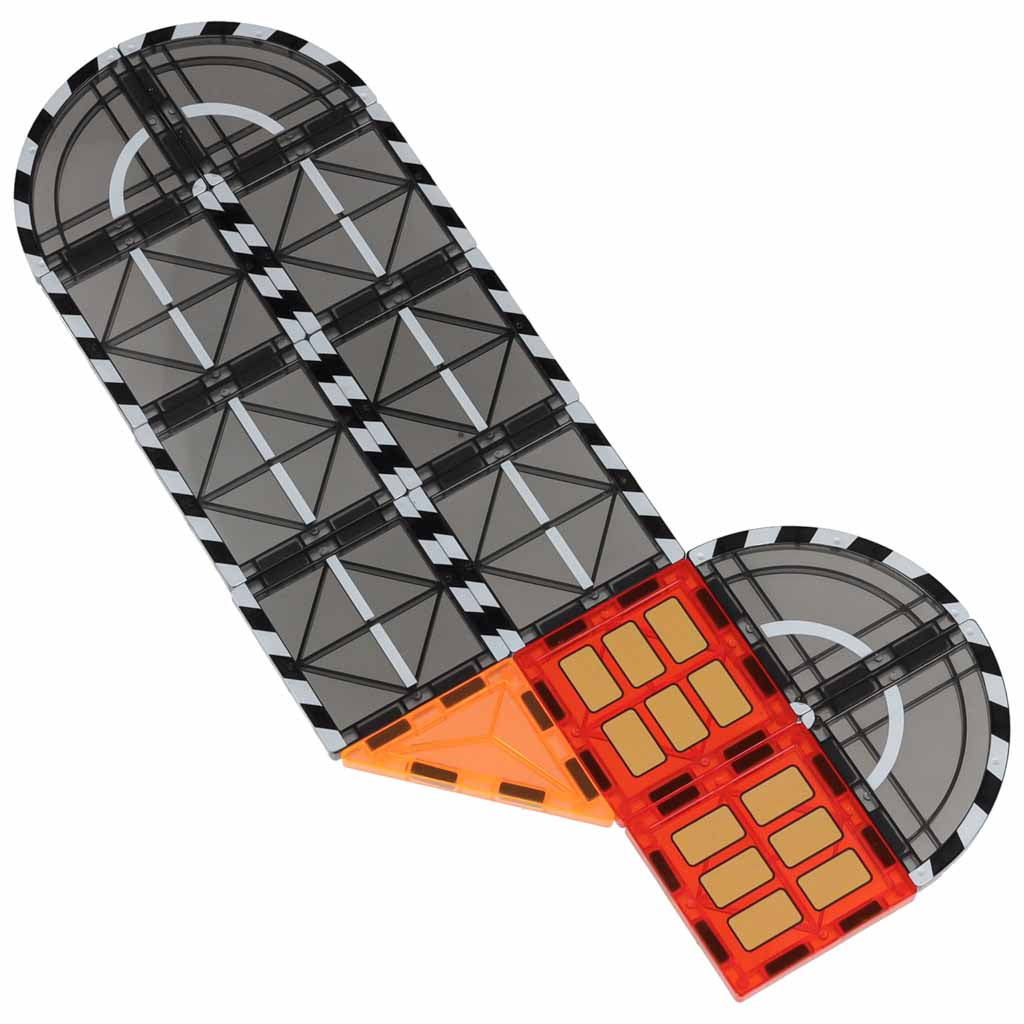 3D magnētiskie konstrukciju klucīši „Ugunsdzēsēji“ – 48 elementi | EcoToys