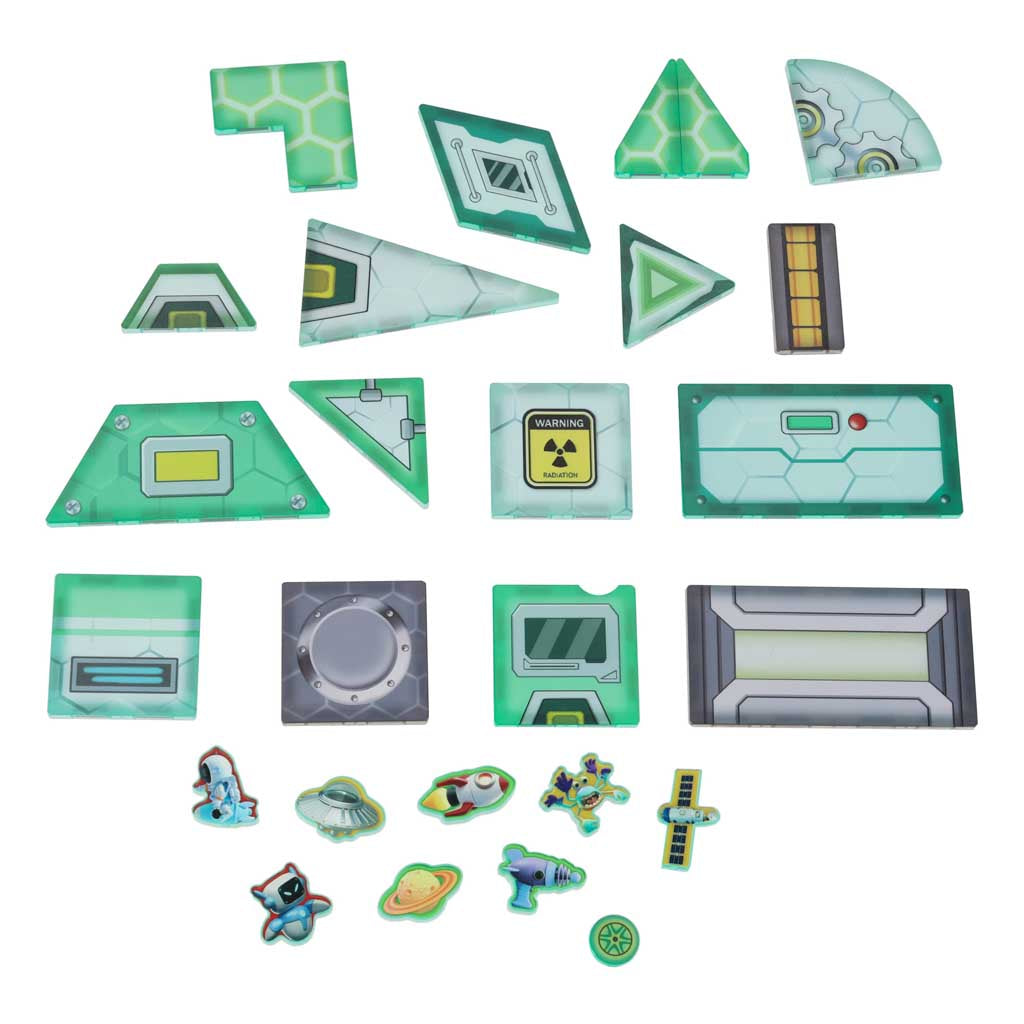 Magnētiskie bloki kosmosa stacija 108 elementi | EcoToys