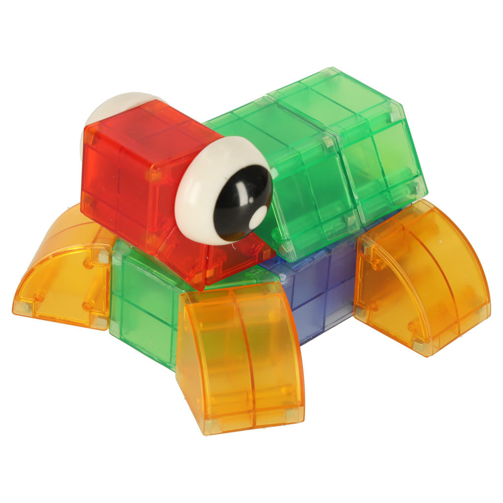 3D būvniecības magnētiskie ķieģeļi LED spīd 32 el. | EcoToys
