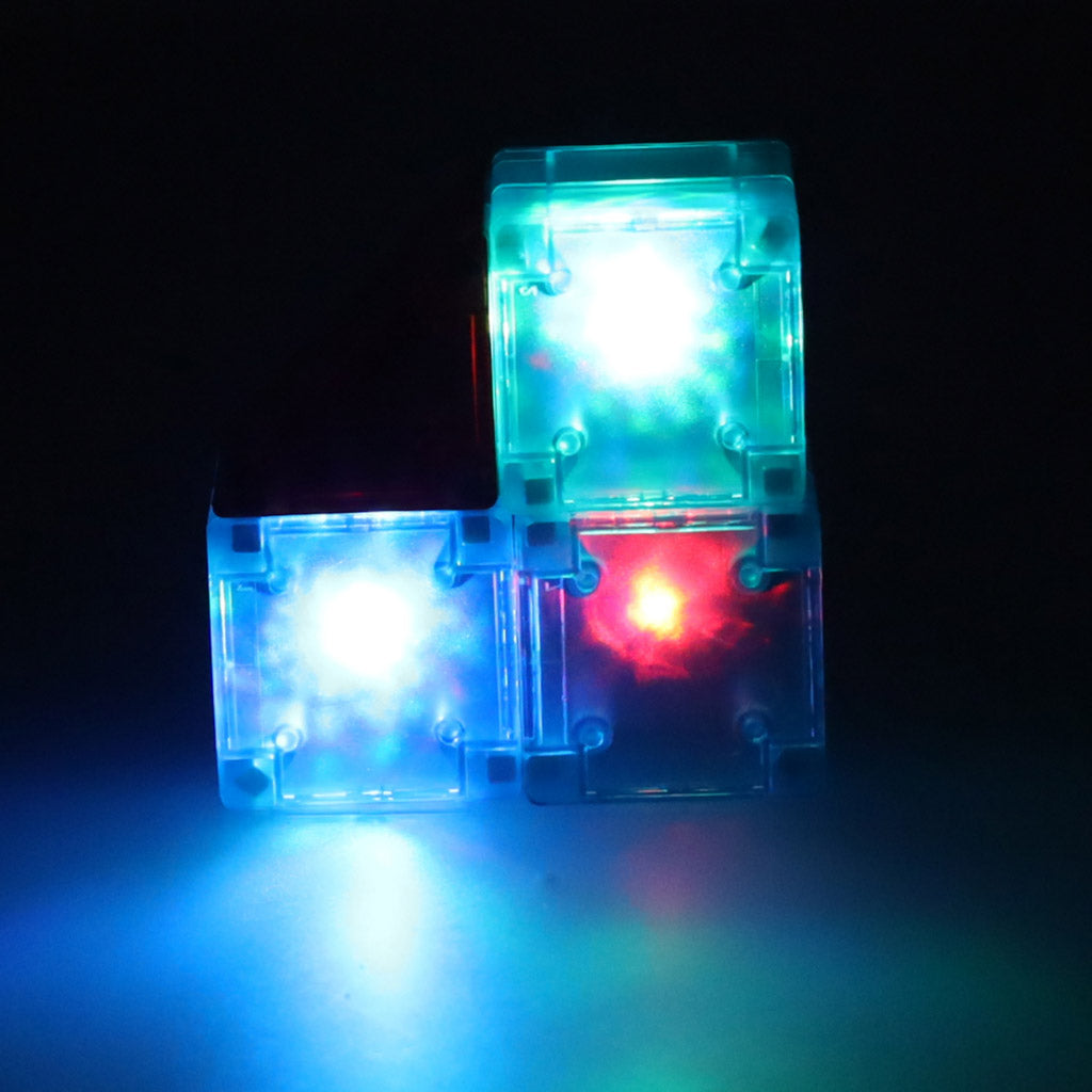 3D būvniecības magnētiskie ķieģeļi LED spīd 32 el. | EcoToys