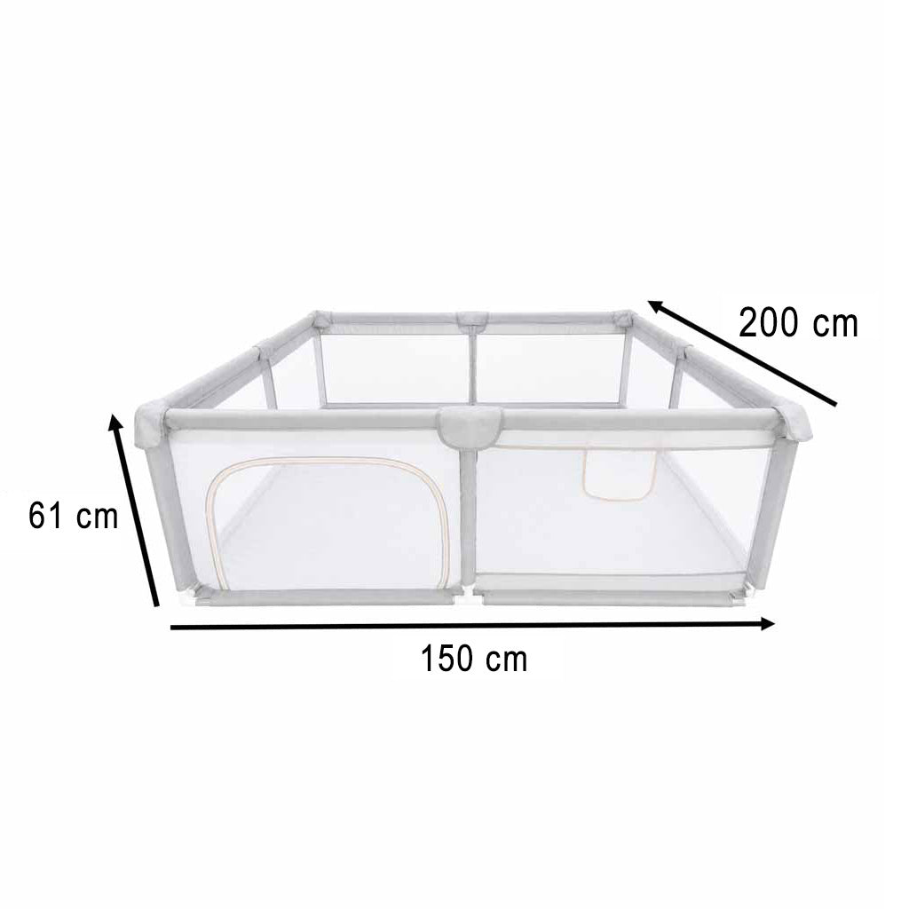 Saliekamais bērnu rotaļu laukums ar sausā baseina funkciju 150x200 cm | EcoToys