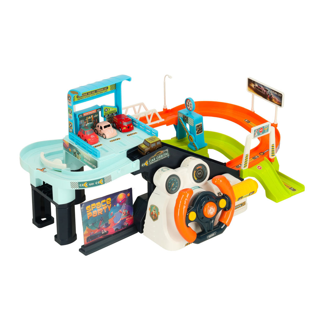 Autostāvvieta autostāvvietas stacija 6 automašīnām | EcoToys
