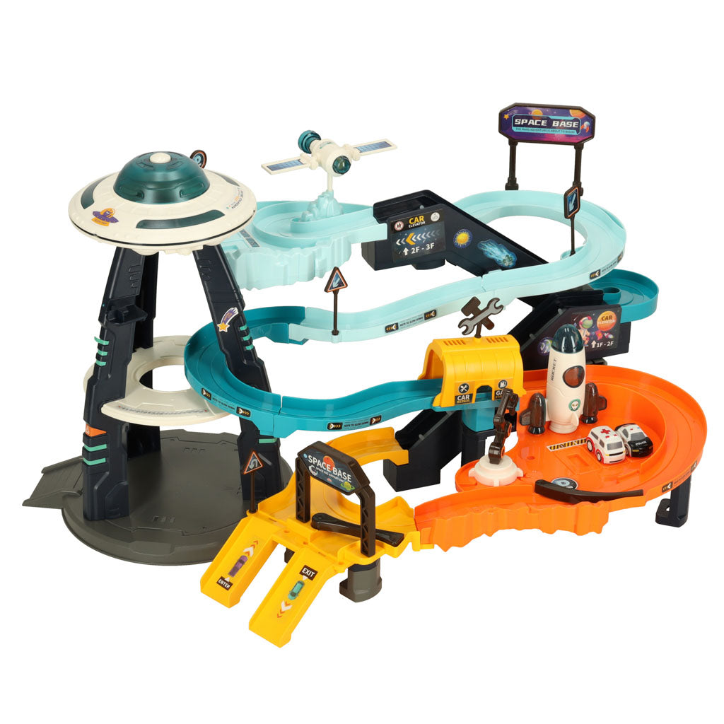 Autostāvvieta autostāvvietas stacija 6 automašīnām | EcoToys