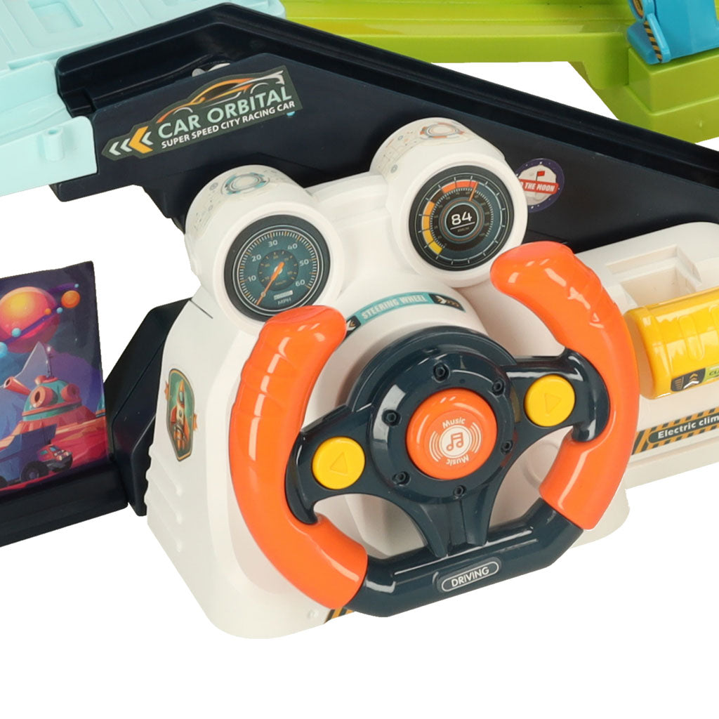 Autostāvvieta autostāvvietas stacija 6 automašīnām | EcoToys