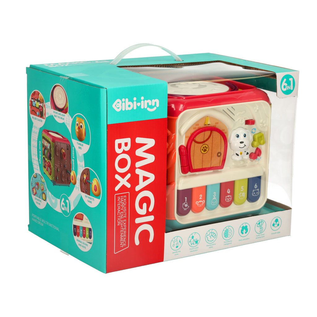 Sensorā rotaļlieta bērniem kubs 6in1 | EcoToys