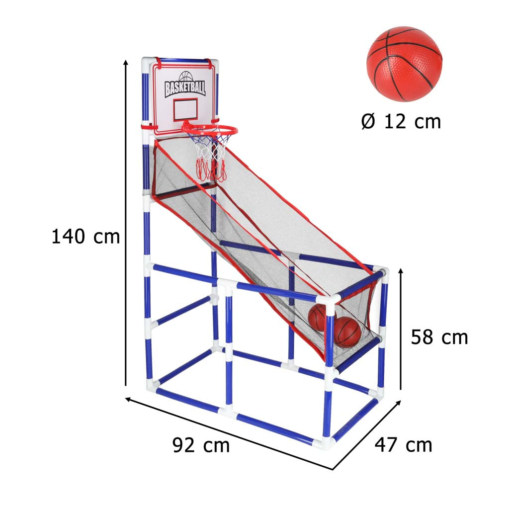 Basketbola sporta arkādes spēle portatīvais basketbols 2 bumbas sūknis | EcoToys