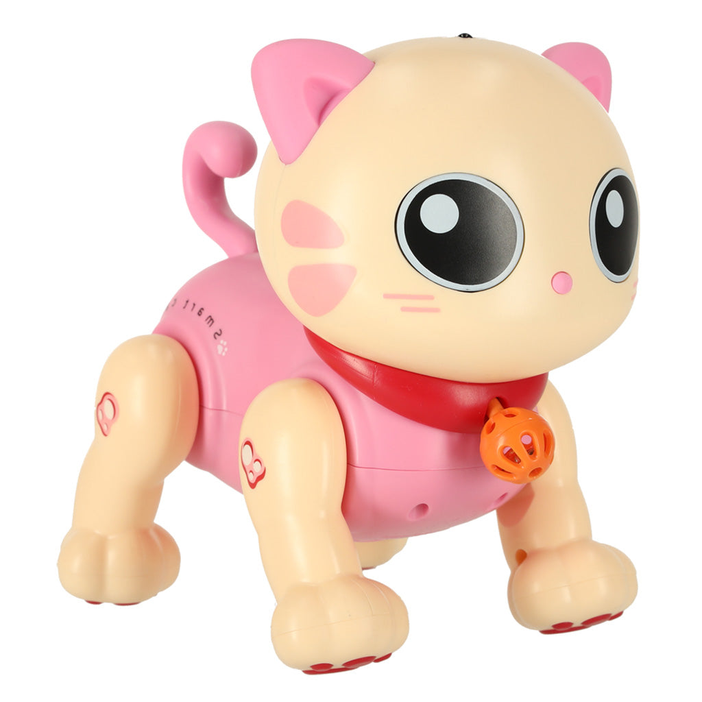 Interaktīvais kaķu tālvadības RC robots lec dzied | EcoToys