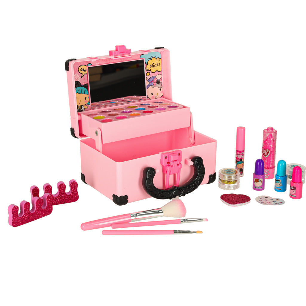 Bērnu grima un nagu kosmētikas komplekts koferī | EcoToys