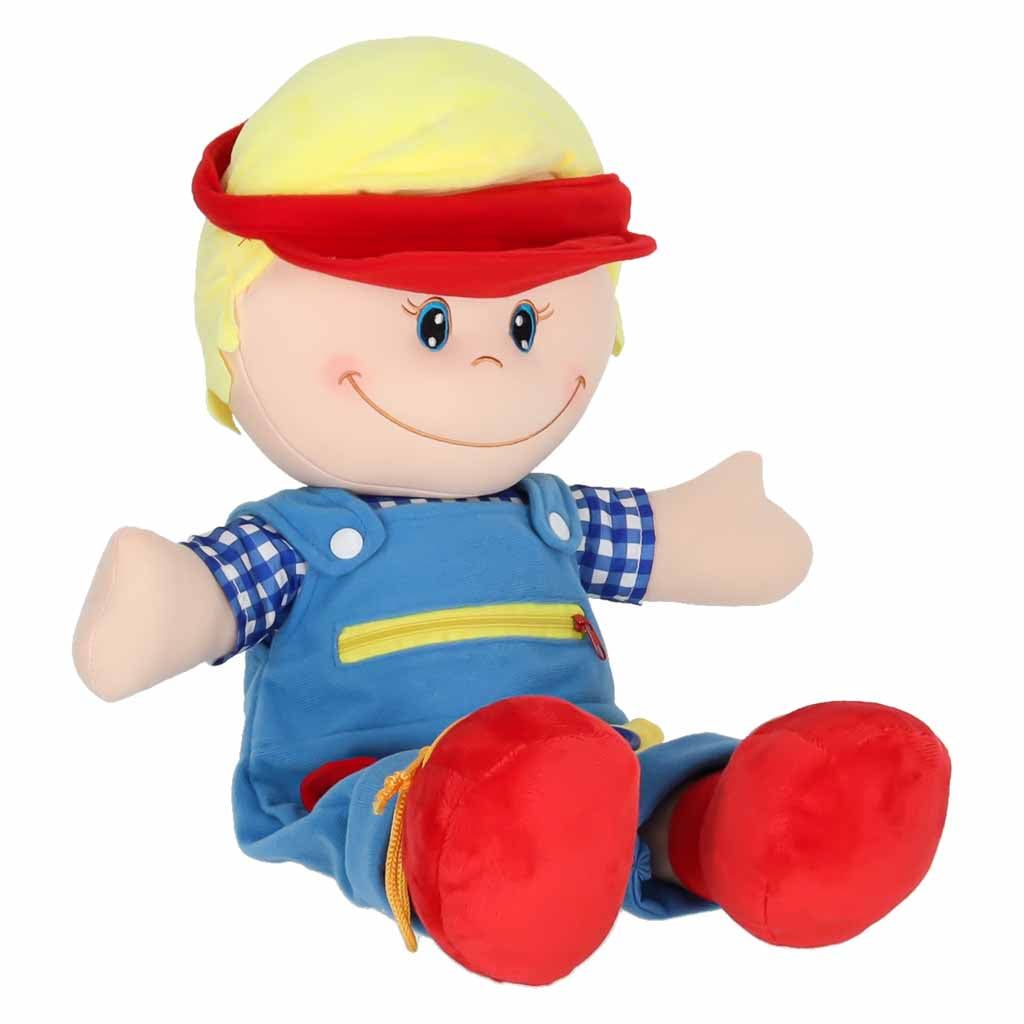 Mīksta lelle zēns – mīļlieta apģērbšanās iemaņu apguvei | EcoToys