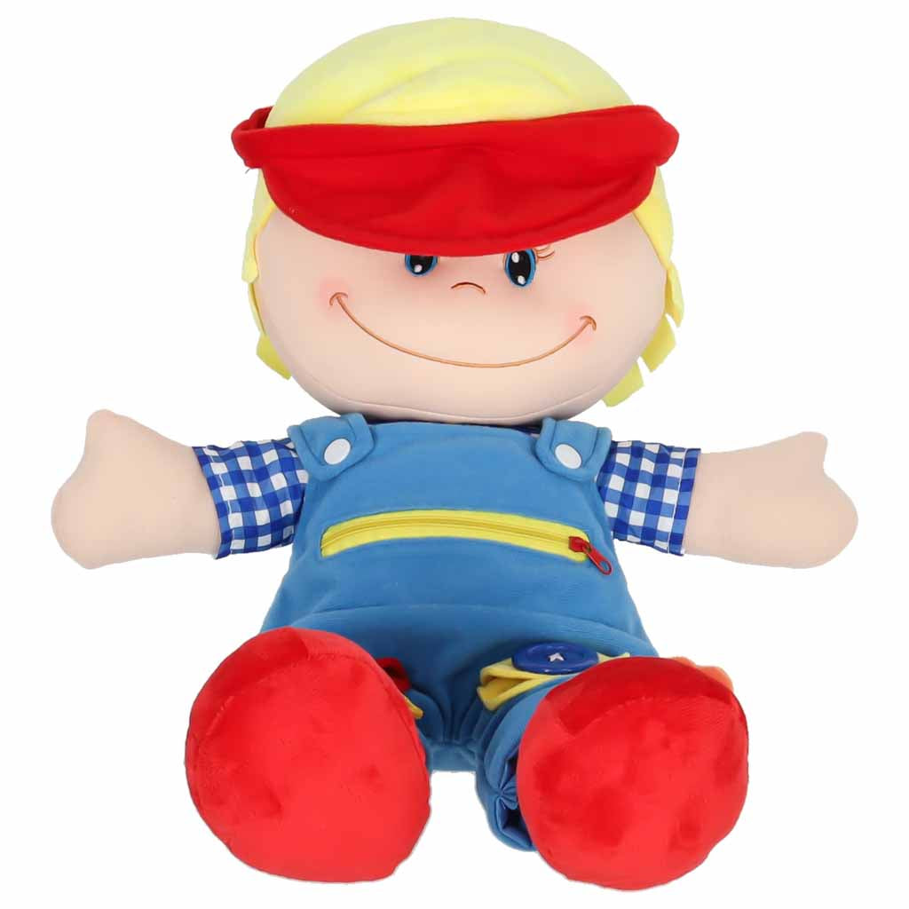 Mīksta lelle zēns – mīļlieta apģērbšanās iemaņu apguvei | EcoToys