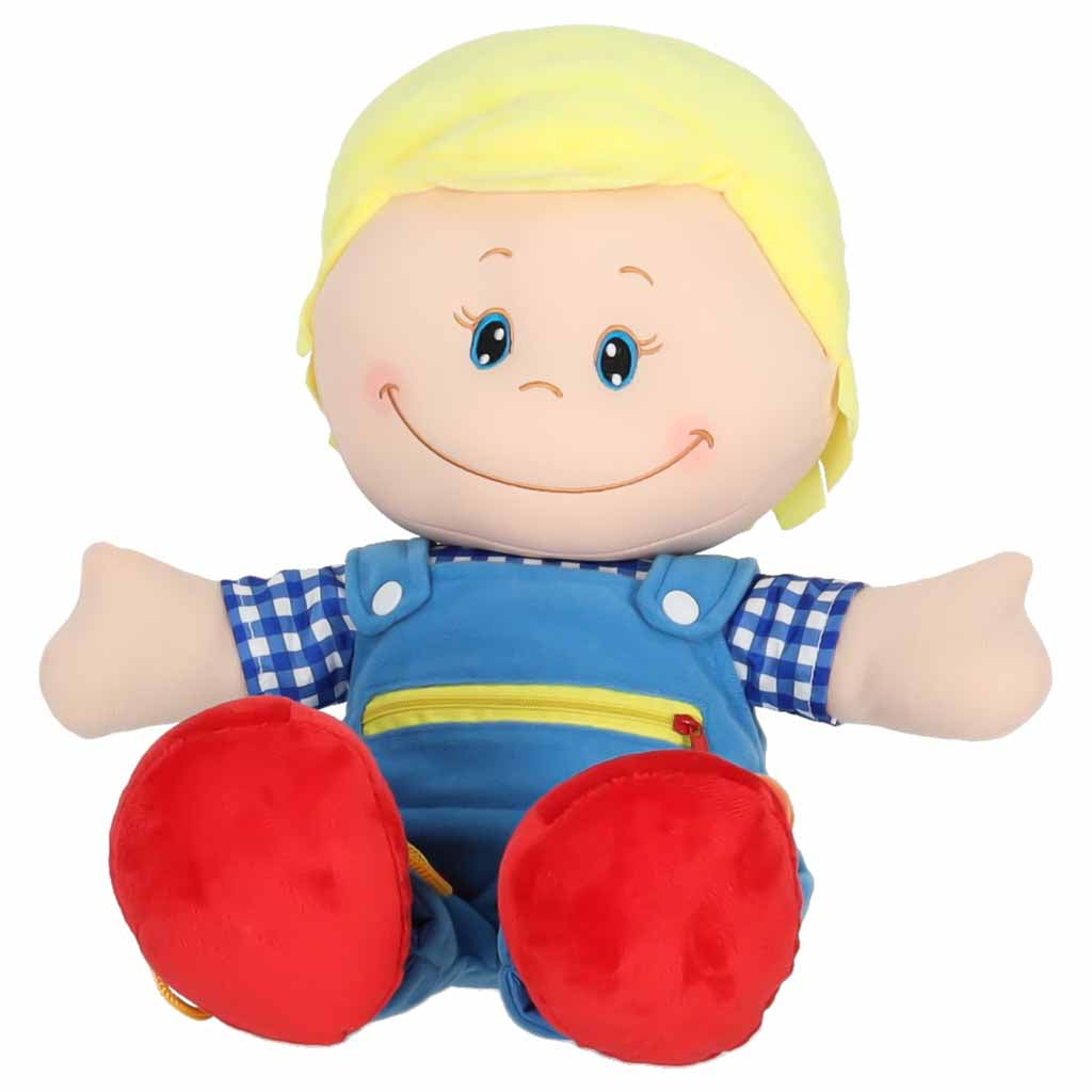 Mīksta lelle zēns – mīļlieta apģērbšanās iemaņu apguvei | EcoToys