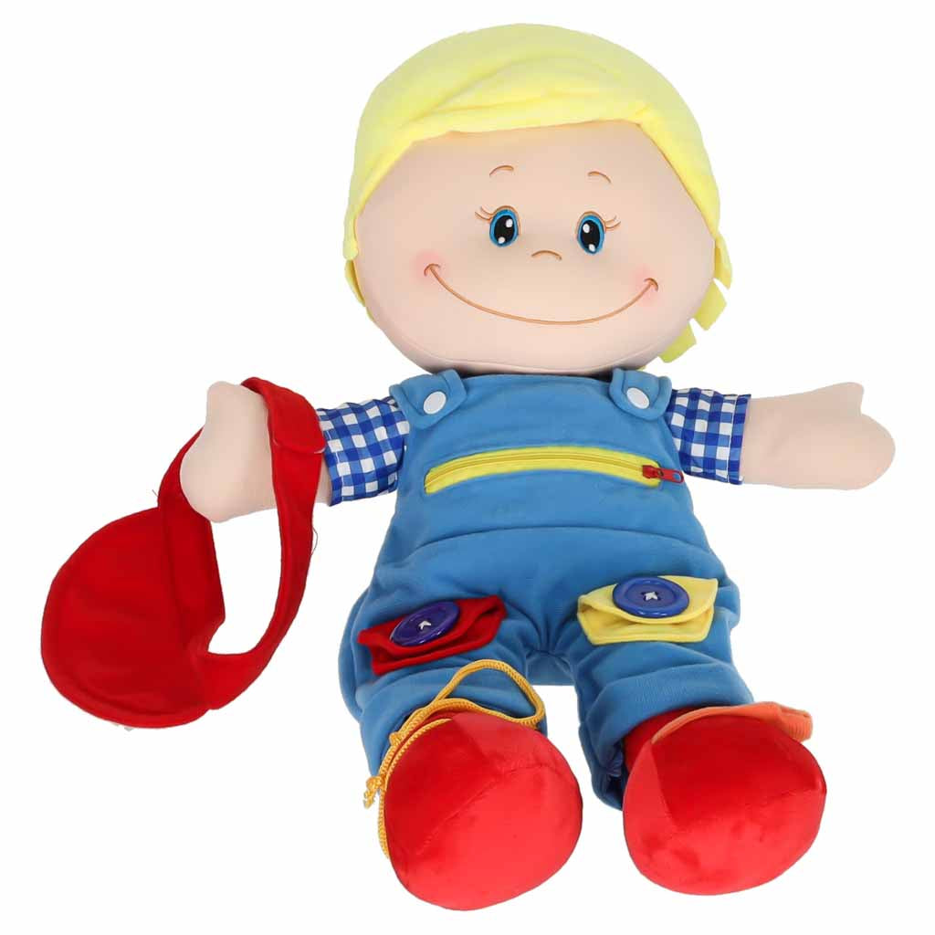 Mīksta lelle zēns – mīļlieta apģērbšanās iemaņu apguvei | EcoToys