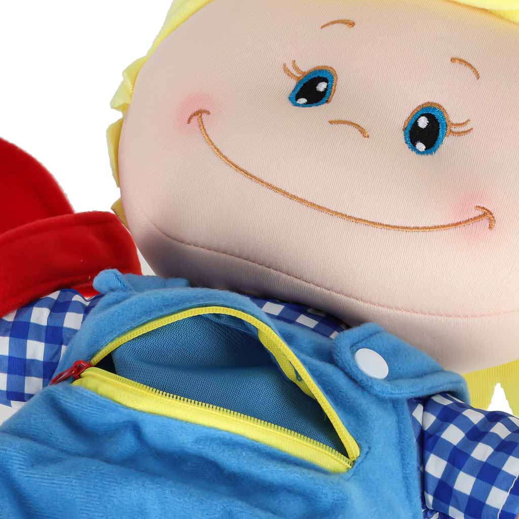 Mīksta lelle zēns – mīļlieta apģērbšanās iemaņu apguvei | EcoToys