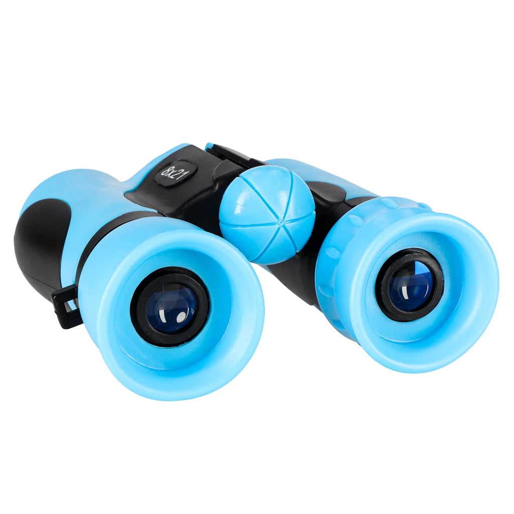 Bērnu binoklis putnu novērošanai 8x 21 mm HD, ar zilu apvalku | EcoToys