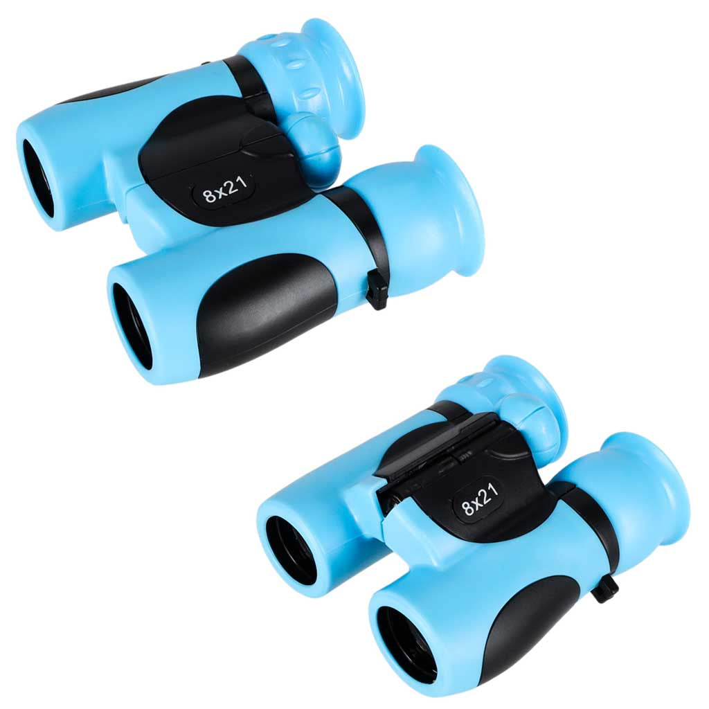 Bērnu binoklis putnu novērošanai 8x 21 mm HD, ar zilu apvalku | EcoToys